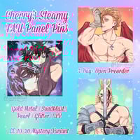 Image 1 of [PRE-ORDER] Cherry’s Steamy FAU Pins Wave 3