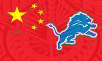 Lions Flag Chinese