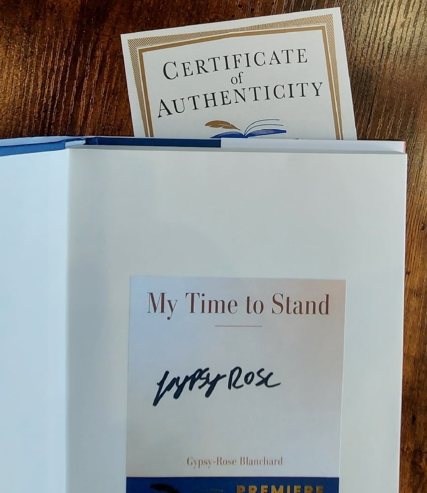 My Time to Stand: A Memoir, by Gypsy-Rose Blanchard - SIGNED