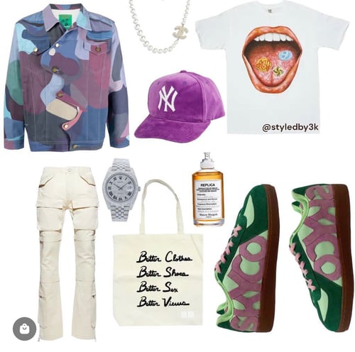 Image of KidSuper Kissing Denim Jacket