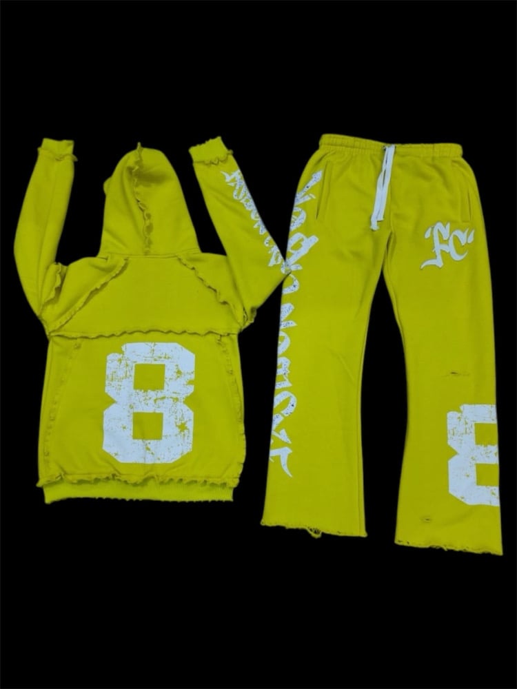Image of FC Oversized Jogging Suit (Yellow)