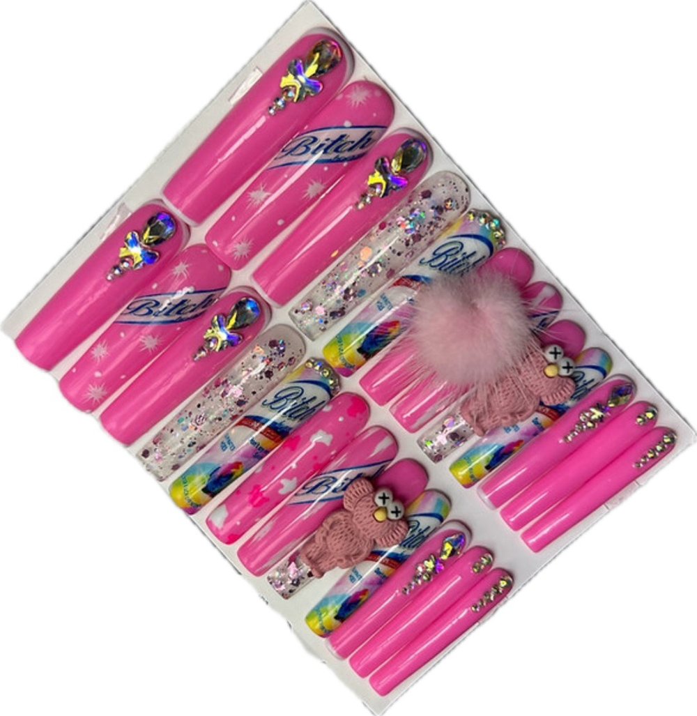 Image of Pick a 20 piece press on nail set from photo 1-25