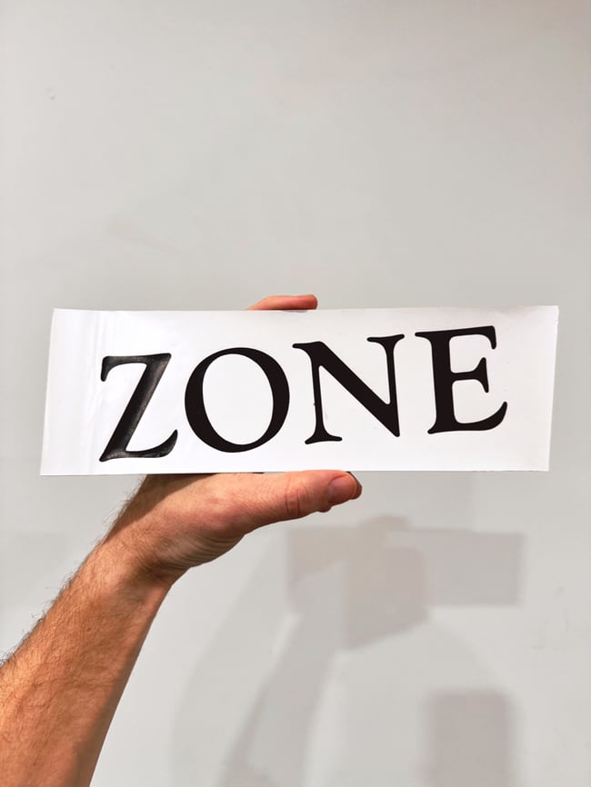 1980s (PHIL) ZONE 9.5” Sticker 