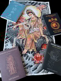 Kannon painting plus books