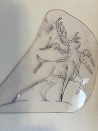 Image 1 of Malone Vintage Acetate Deer 4” stencil 