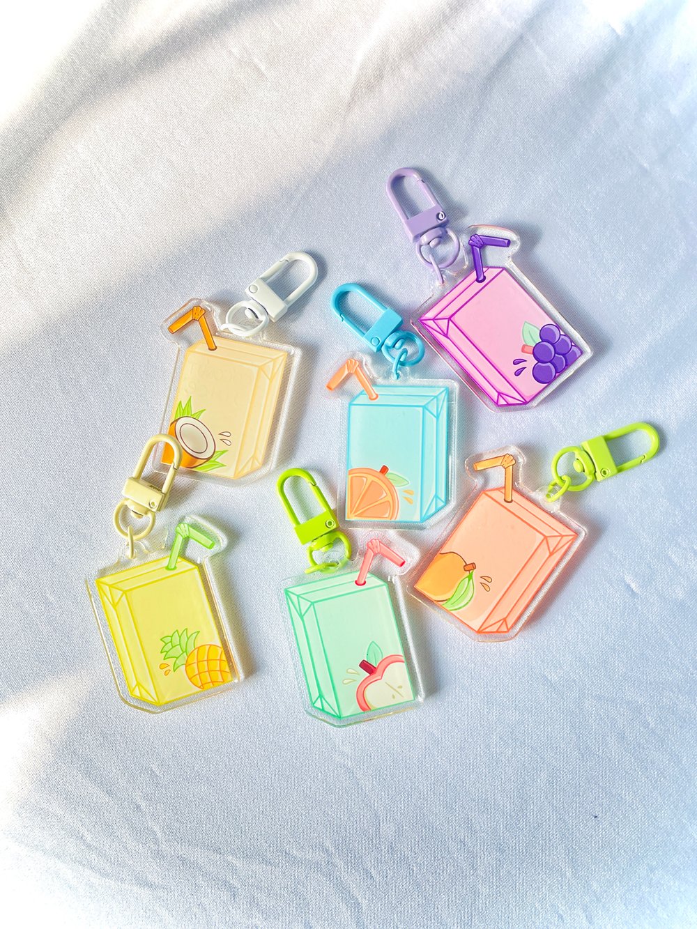 Image of Juice box keychains 