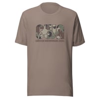 Image 2 of Christian Waterfowlers Green Camo Branded Unisex Staple T-Shirt Bella Canvas 3001