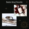 Handmade WITCH Stacking Rings Bundle Sterling Silver 925