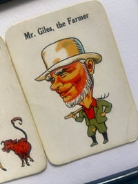 Image 13 of Mr and Mrs, couples cards, from the 'Old Maid' card game c1920s, framed vintage cards