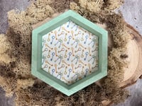 Image 5 of Green Secret Garden Key Print Hexagon Dice Tray