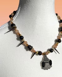 Image 2 of Orange and Black Dumpy Necklace