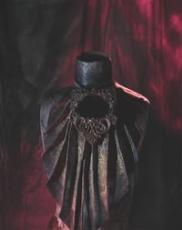 Image 1 of Stained Glass Nocturne Vegan Leather Cravat 