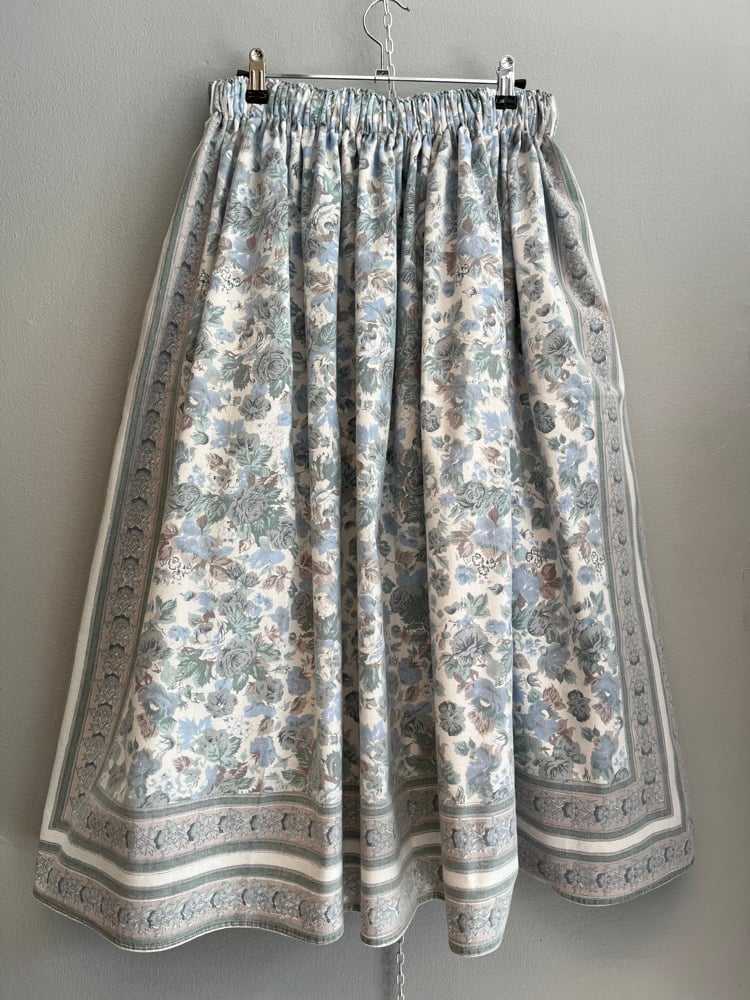 Image of light blue long skirt (xs-xxl)