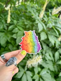 Image 1 of Rainbow Cat Sticker 