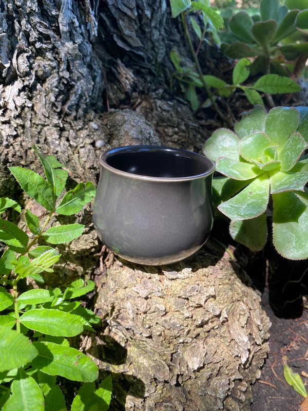Image of Black Curvy Pot
