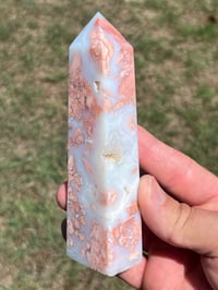 Image 7 of Pink Petal Agate Obelisk #2501
