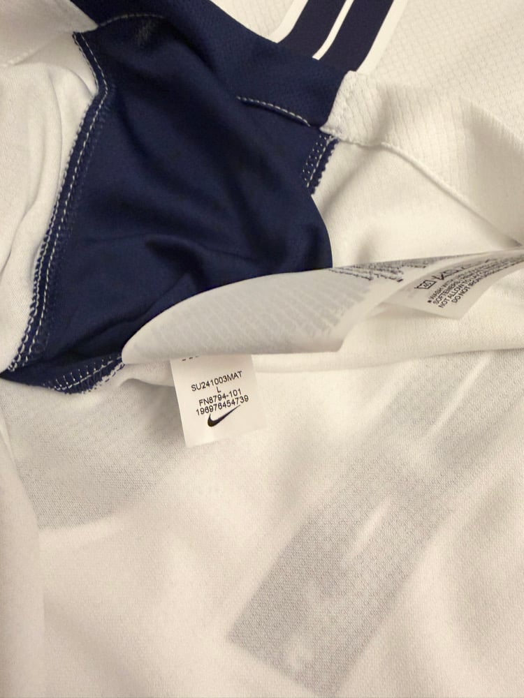 Image of NEW Tottenham Hotspur “VAN DE VEN 37” 2024/25 Home Europa Final Shirt (L)