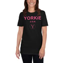 Yorkie USA (Y) Pink Shirt