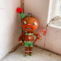 Gingerbread Guy with Candy Cane