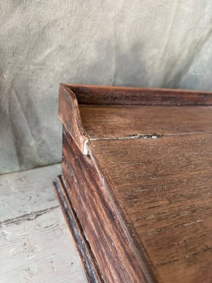 Image of Vintage writing slope with lovely wooden patina