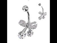 Image 2 of Ribbon Bow Belly Ring