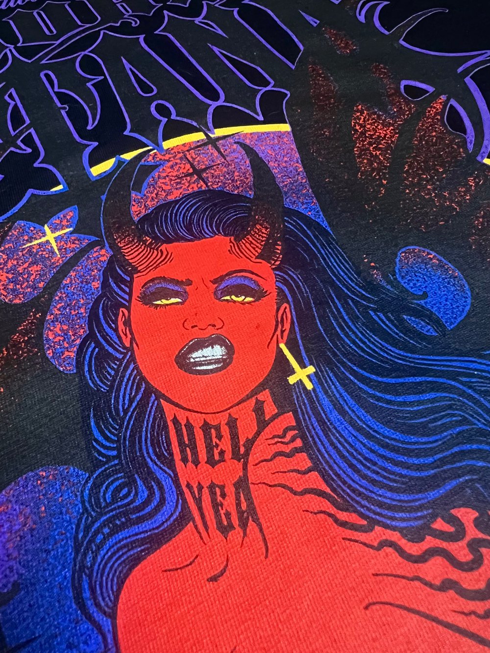 Tattoos by Laura SATANA Serigraphy t shirt 