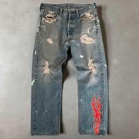 Image 1 of FLAME REWORKED DENIM 02