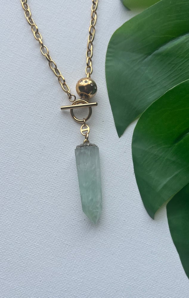 Image of EARTHI • Green Fluorite Necklace