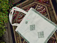Image 2 of BLOCK PRINT TOTE 5/8