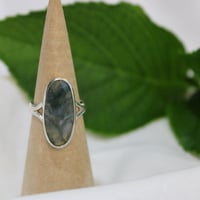 Image 2 of Verdelle Ring (moss agate) 