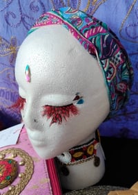 Image 1 of Wire Head Band- sari fabrics