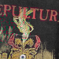 Image 3 of Sepultura Arise Destruction Metal Band Premium T-Shirt – Washed Cotton Unisex Tee