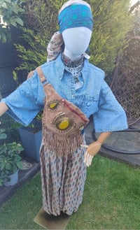 Image 2 of Dolly Bumbag suede fringe tassles Tan