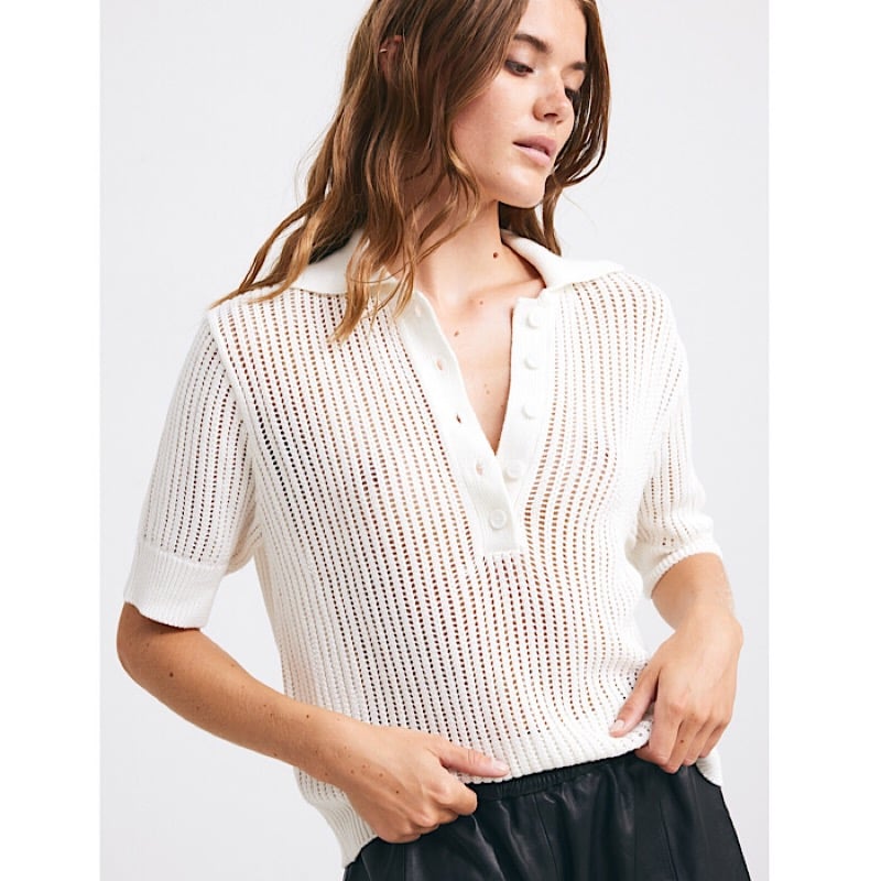 Image of RAIINE ZIMA POLO OFF WHITE