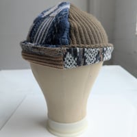 Image 1 of Shallow Fit Upcycled Reversible Beanie–2