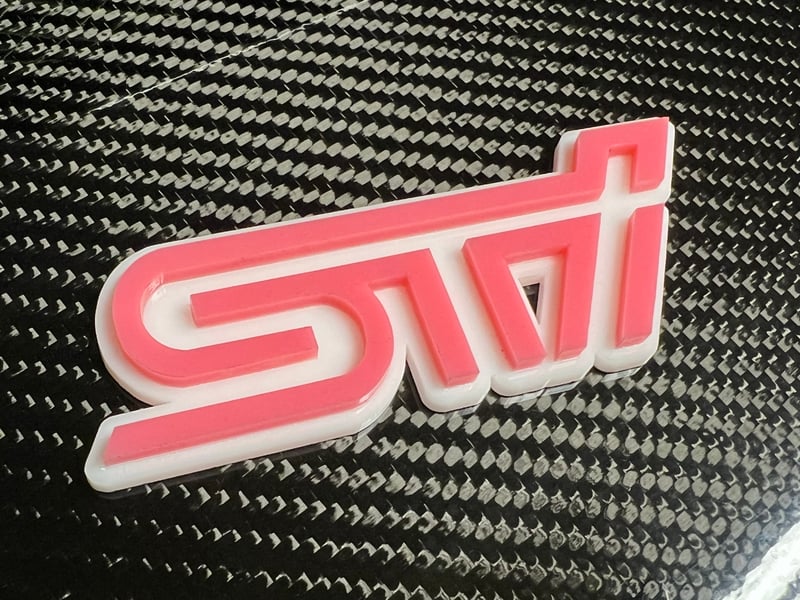 Acrylic Subaru STI Badge | Daemon Aerosport