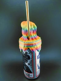 Image 3 of Pride Fundraiser Brewdorah Can Topper Buddy with Metal Straw