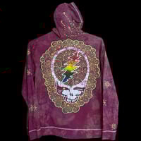 Image 1 of 2X Ladies Lightweight Hoodie Maroon