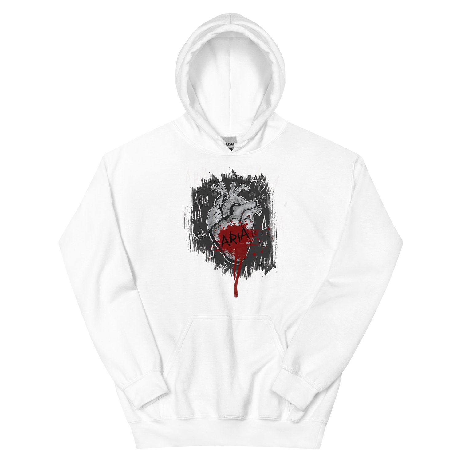 Image of Officially licensed Leigh Rivers Psychotic obsession Aria heart Unisex Hoodie