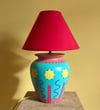 Suns and Snakes Ceramic Lamp