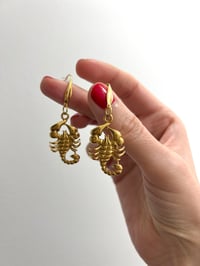 Image 4 of GOLD SCORPION EARRINGS