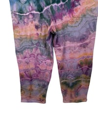 Image 3 of L/XL Cotton Blend Knit Pocket Jumpsuit in Muted Geode Ice Dye