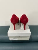 Image 3 of Bandolino Brayden Suede Peep Toe Pumps