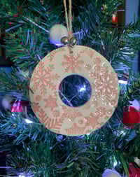 Image 5 of Handmade Snowflake Wreath.