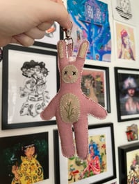Image 1 of Little guy - Pink plush keychain