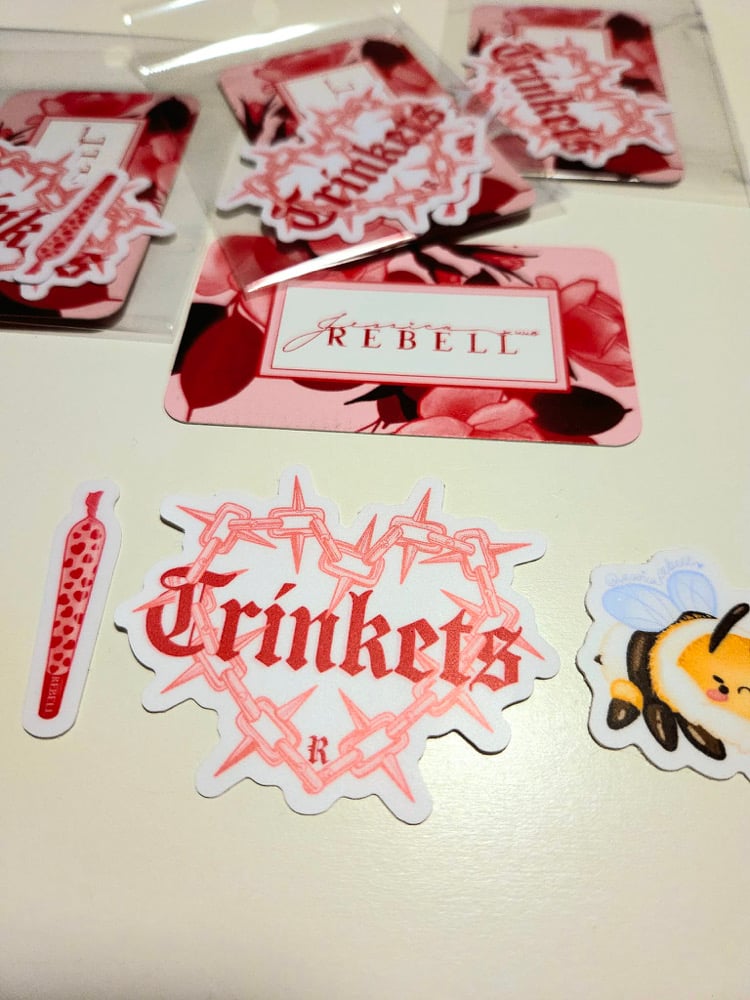 Image of TRINKETS PACK VINYL WATERPROOF+FADE RESISTANT STICKERS