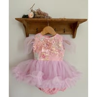 Pink tulle and sequin set 