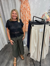 Image 1 of Bianca - Side Split Flow Trouser