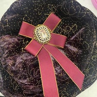 Image 3 of Gem bow brooch 