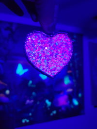 Image of Glitter heart pink